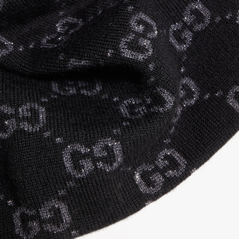 Gucci GG Wool Viscose Lamé Jacquard Hat | Thumbnail 3 Gucci GG Wool Viscose Lamé Jacquard Hat | Thumbnail 3