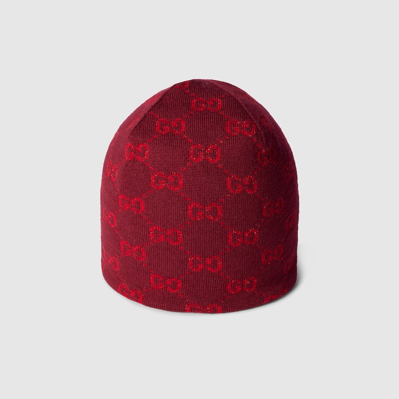 Gucci GG Wool Viscose Lamé Jacquard Hat