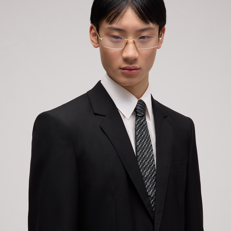 Gucci Interlocking G Belt Silk Jacquard Tie | Thumbnail 2 Gucci Interlocking G Belt Silk Jacquard Tie | Thumbnail 2