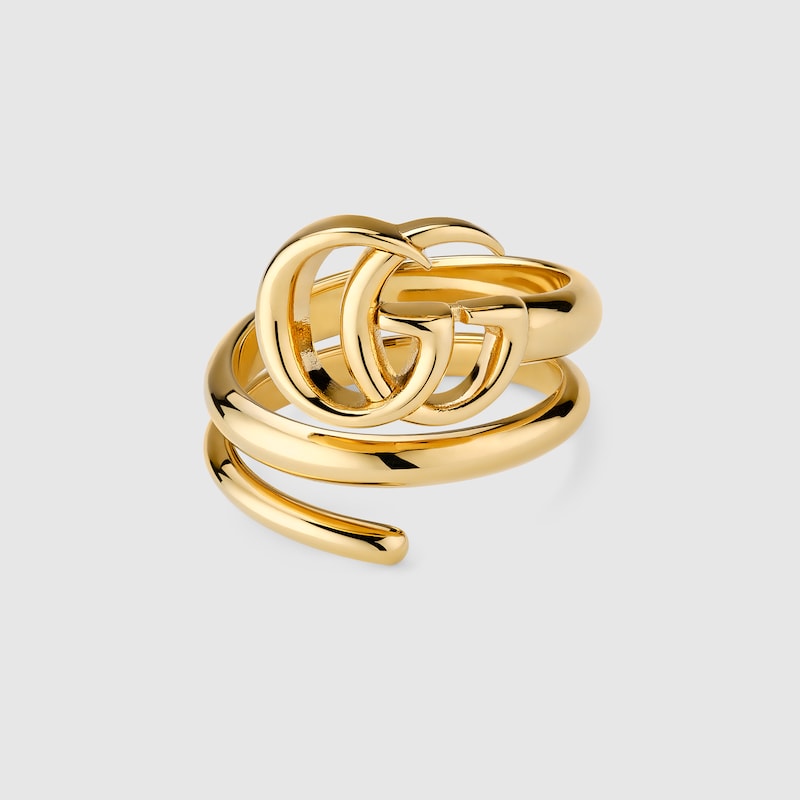 Gucci GG Marmont Double Row Ring