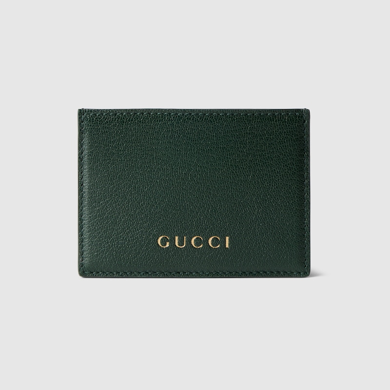 Gucci Card Case With Gucci Lettering