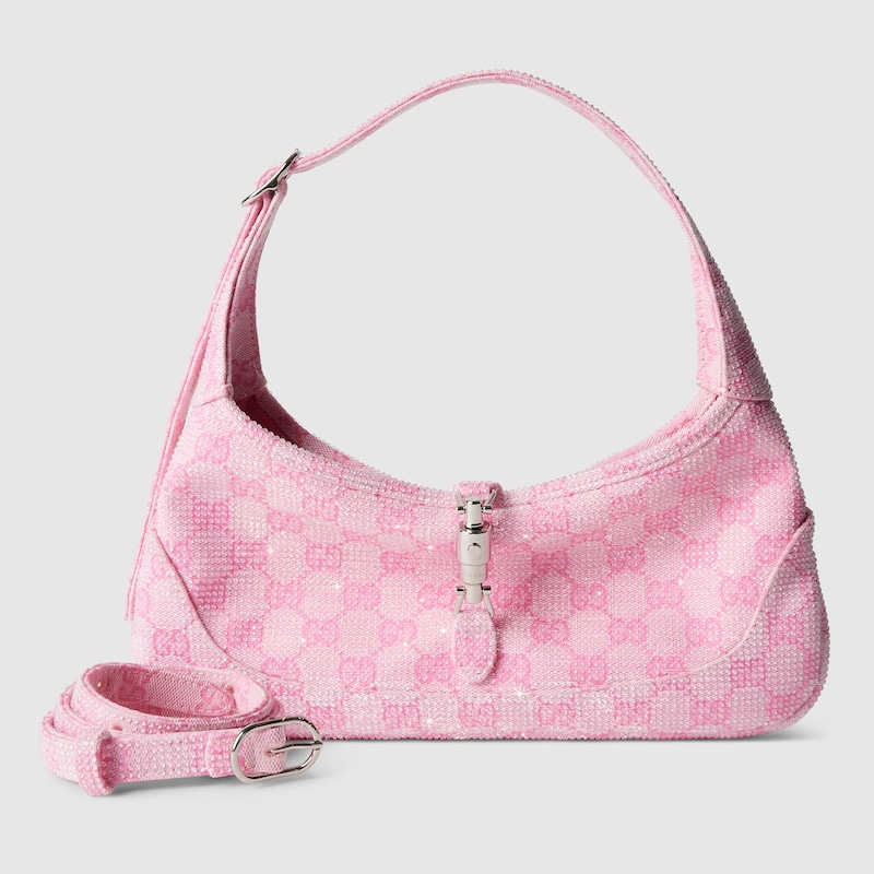 Gucci Jackie Slim Crystal Medium Shoulder Bag