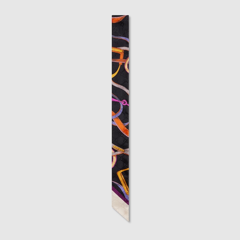 Printed GG Silk Jacquard Ribbon Printed GG Silk Jacquard Ribbon