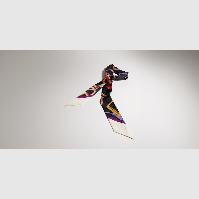 Gucci Printed GG Silk Jacquard Ribbon | Thumbnail 3 Gucci Printed GG Silk Jacquard Ribbon | Thumbnail 3