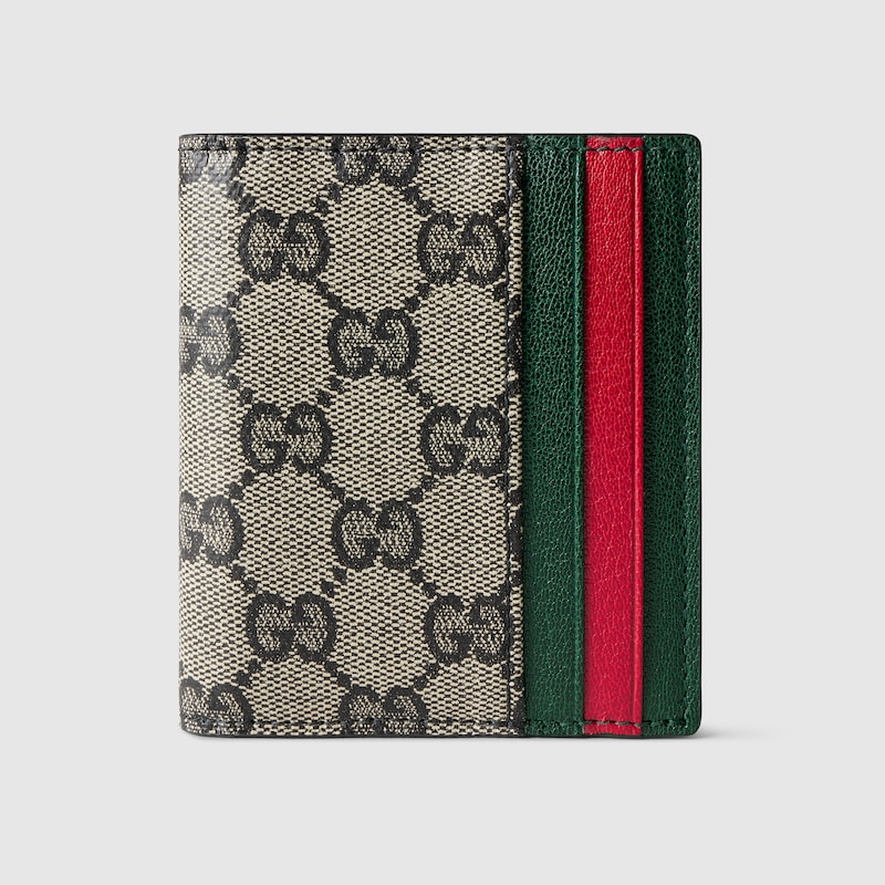 Gucci Small Bi-fold Wallet With Web Card Slots