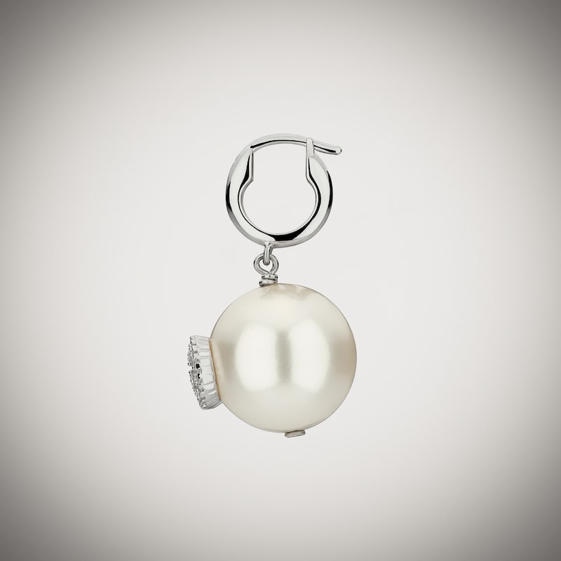 Gucci Pearl And Crystal Drop Earrings | Thumbnail 3 Gucci Pearl And Crystal Drop Earrings | Thumbnail 3