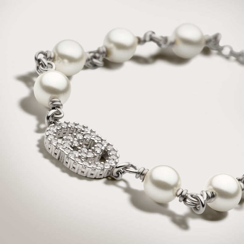 Gucci Pearl And Crystal Charm Bracelet | Thumbnail 3 Gucci Pearl And Crystal Charm Bracelet | Thumbnail 3