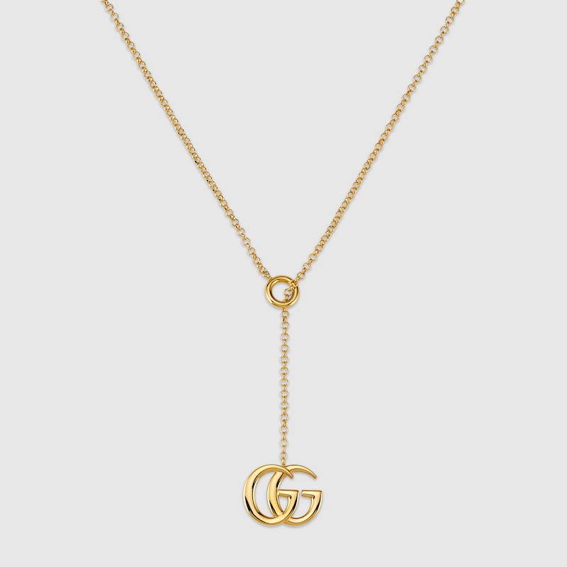 Gucci GG Marmont Lariat Necklace