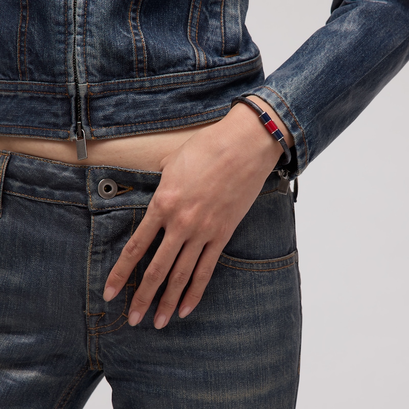Gucci Bracelet With Enamel Web Tag | Thumbnail 2 Gucci Bracelet With Enamel Web Tag | Thumbnail 2