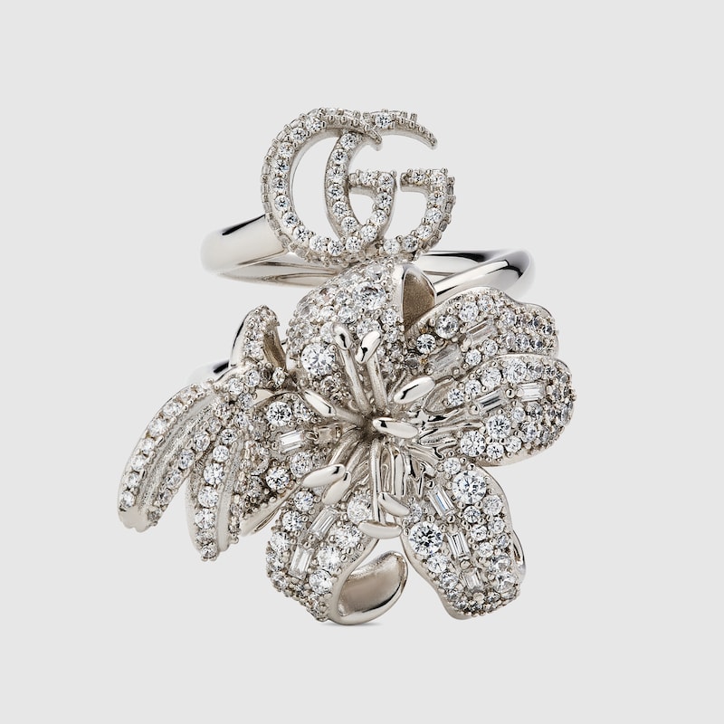 Gucci Flora Crystal Ring