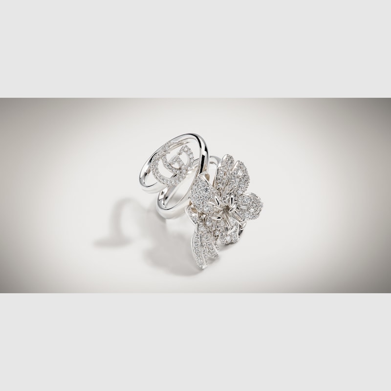 Gucci Flora Crystal Ring | Thumbnail 2