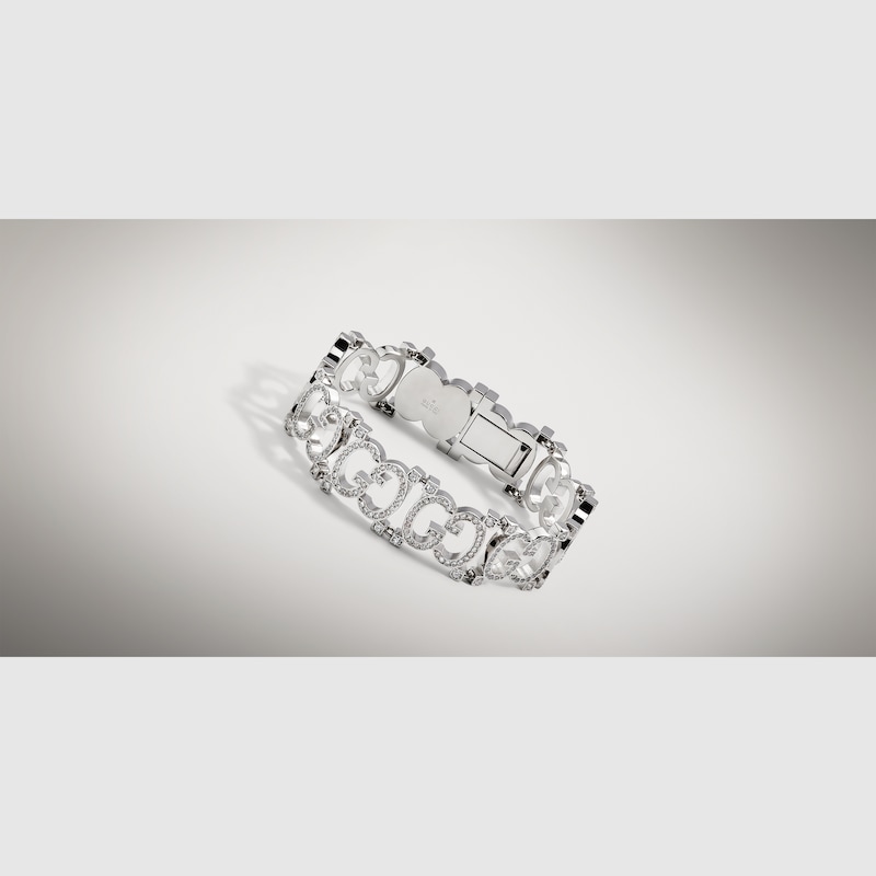 Gucci Structured Bracelet With Crystal GG | Thumbnail 3 Gucci Structured Bracelet With Crystal GG | Thumbnail 3