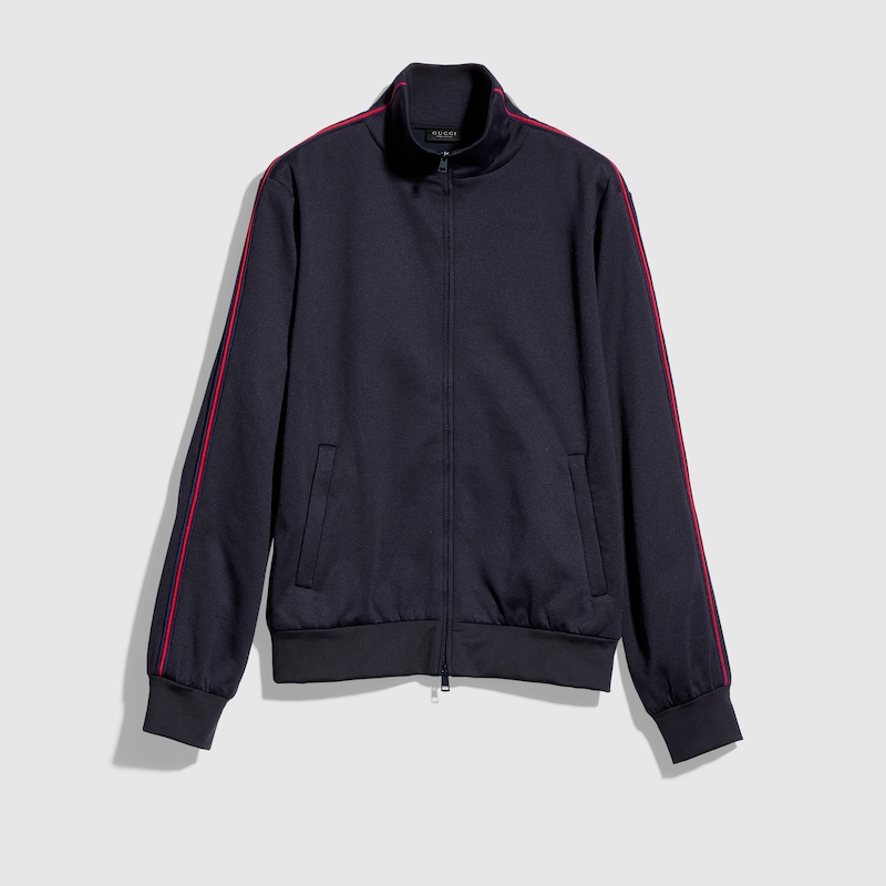 Gucci Shiny Technical Jersey Zip Jacket