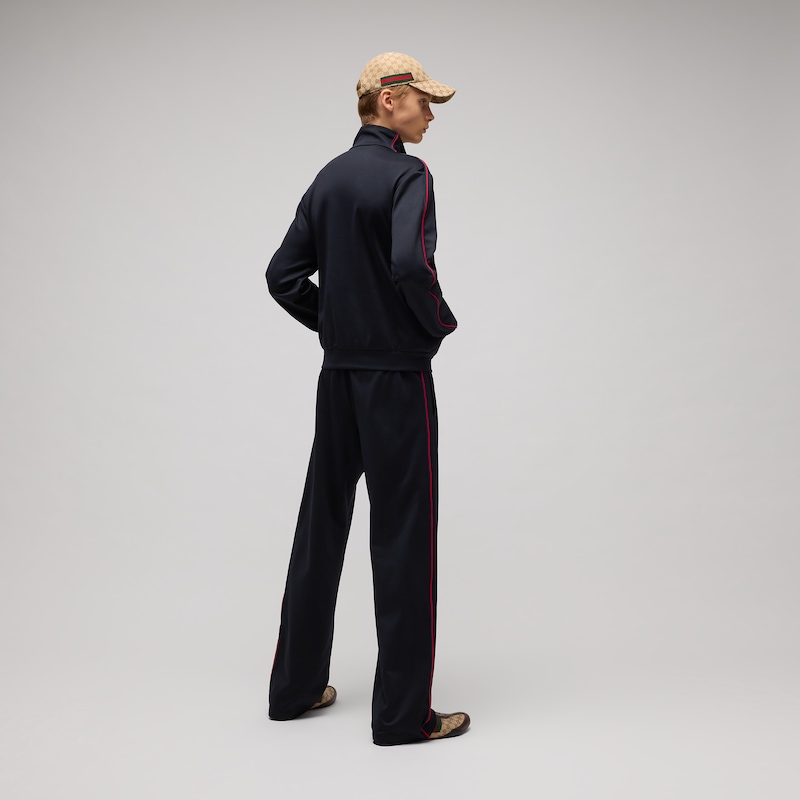 Gucci Shiny Technical Jersey Zip Jacket | Thumbnail 3 Gucci Shiny Technical Jersey Zip Jacket | Thumbnail 3