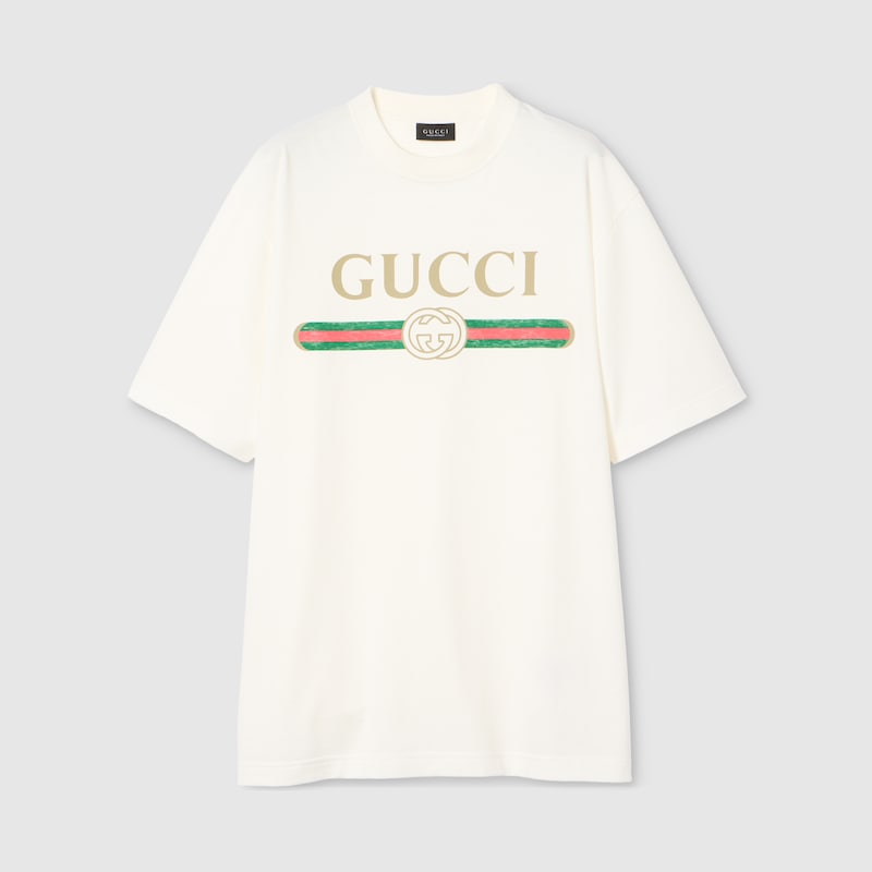 Cotton Jersey And Silk T-shirt With Print