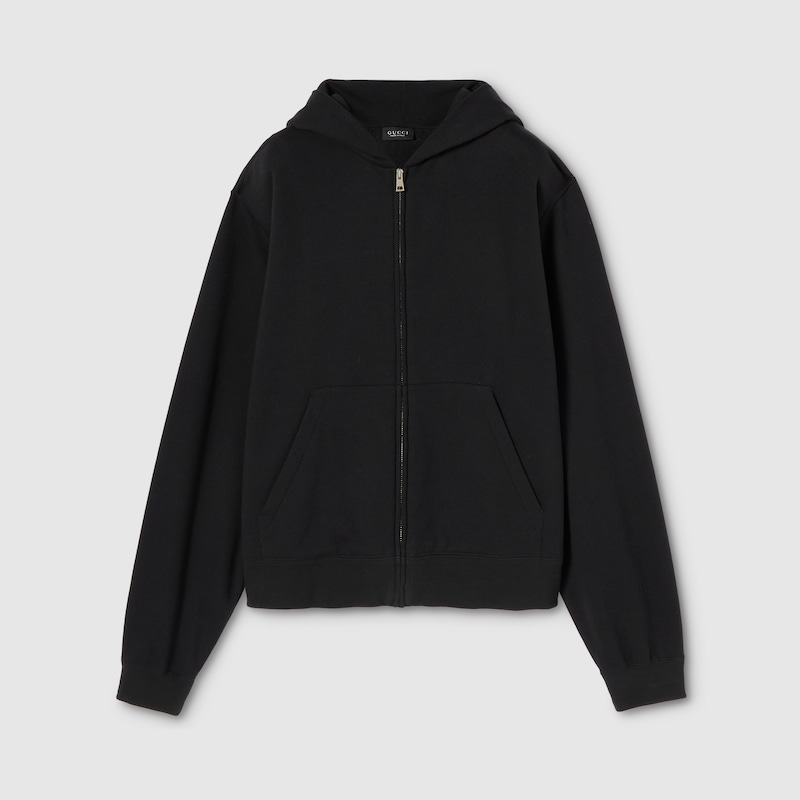 Gucci Cashmere Blend Zip Jacket With Print