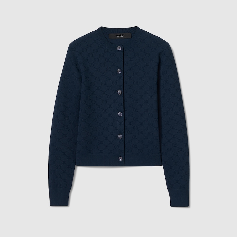 GG Fine Fabric Jacquard Cardigan GG Fine Fabric Jacquard Cardigan