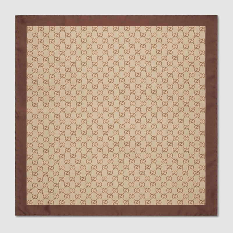 Printed Silk Twill Carré