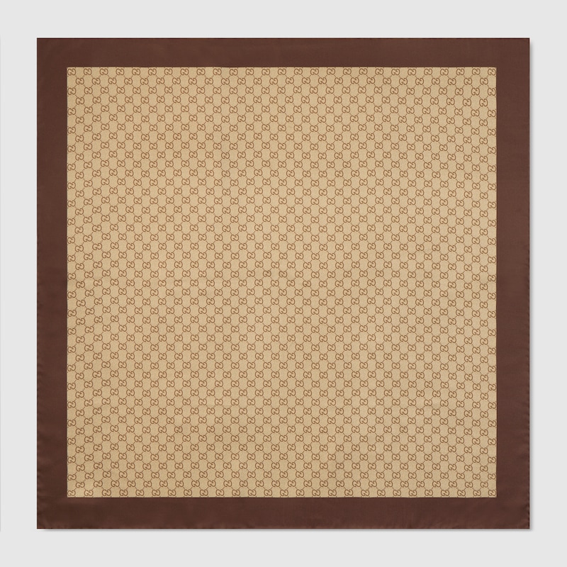 Printed Silk Twill Carré
