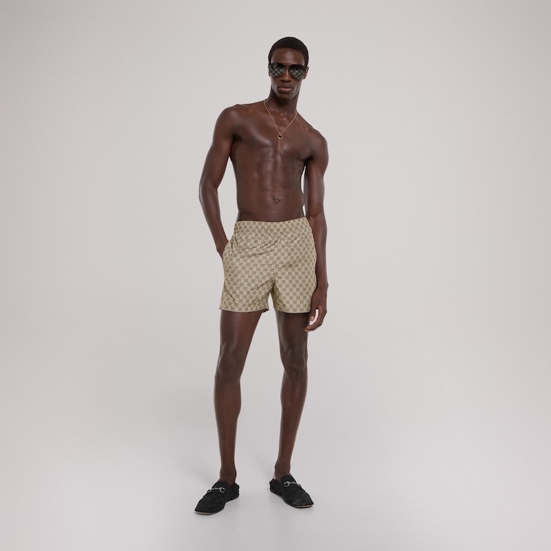 Gucci Printed Polyester Poplin Swim Shorts | Thumbnail 2