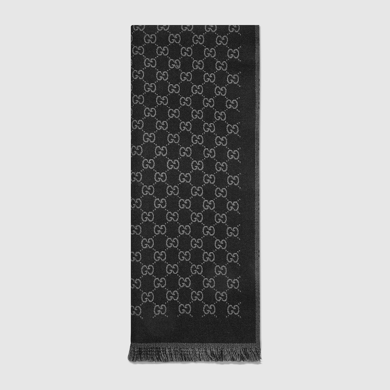 Gucci Reversible Wool Jacquard Scarf