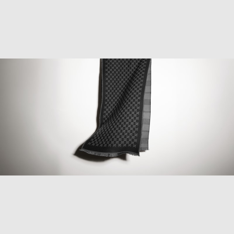 Gucci Reversible Wool Jacquard Scarf | Thumbnail 3 Gucci Reversible Wool Jacquard Scarf | Thumbnail 3
