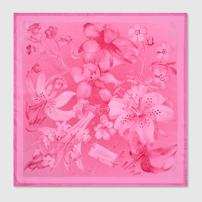 Printed Silk Twill Carré Printed Silk Twill Carré