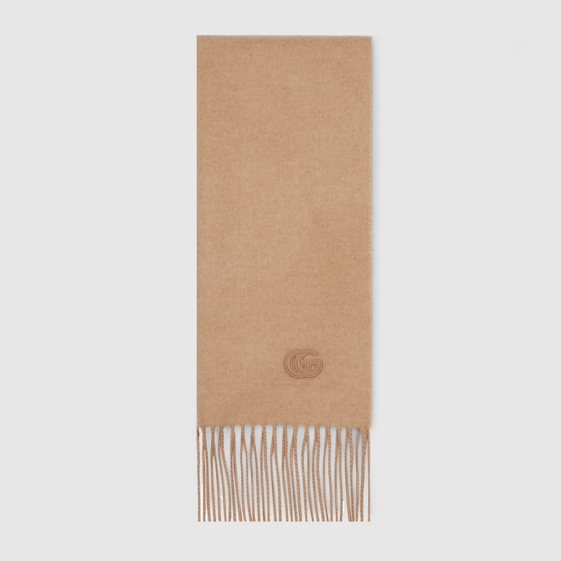 Cashmere Scarf With Patch