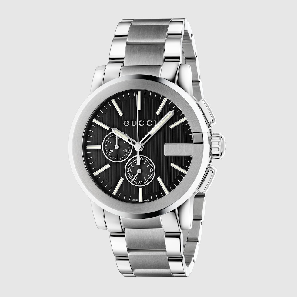 G-クロノ〕ラージウォッチ(44mm)ステンレススチール | GUCCI公式