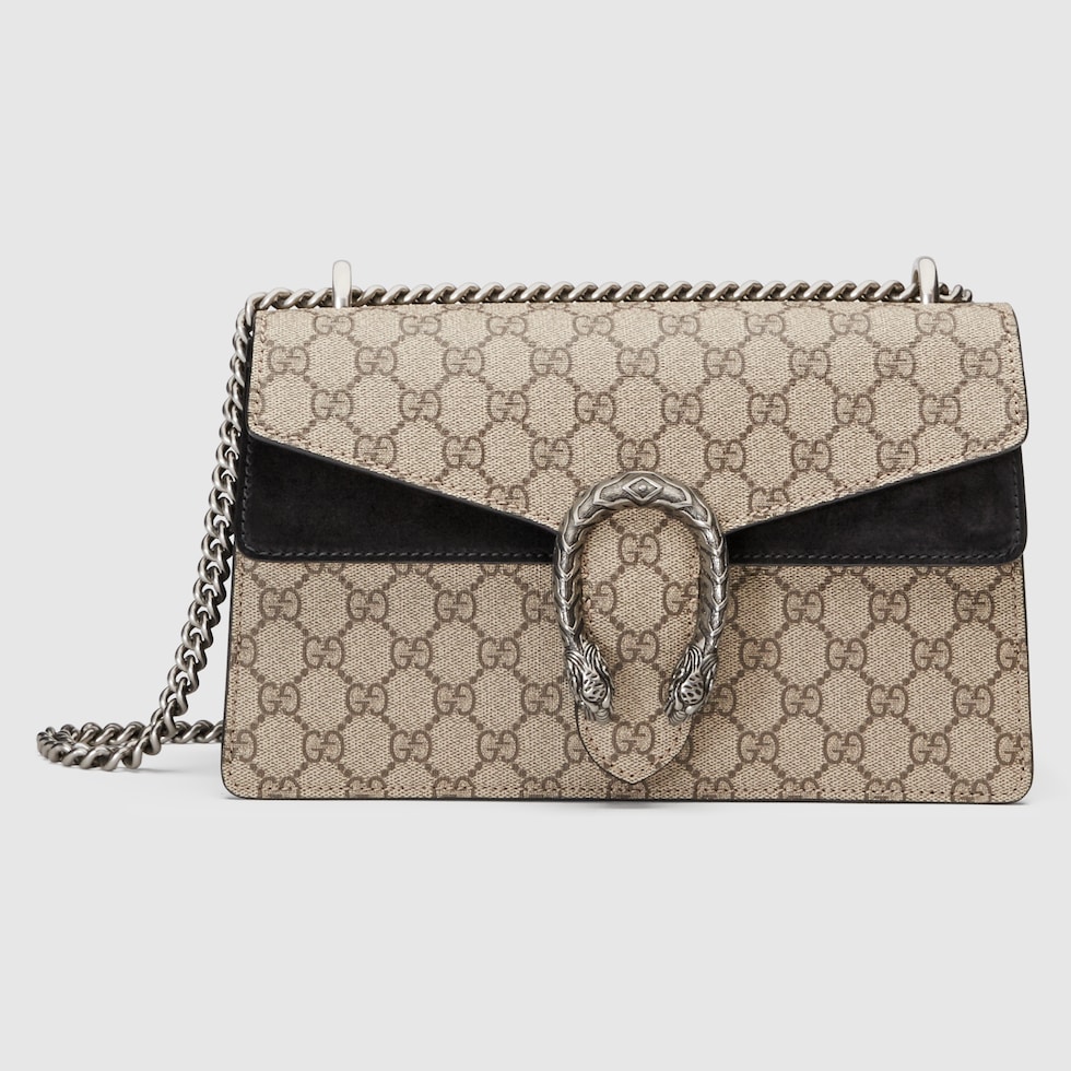 GG Supreme Dionysus Small Shoulder Bag With Black Detail GUCCI® US