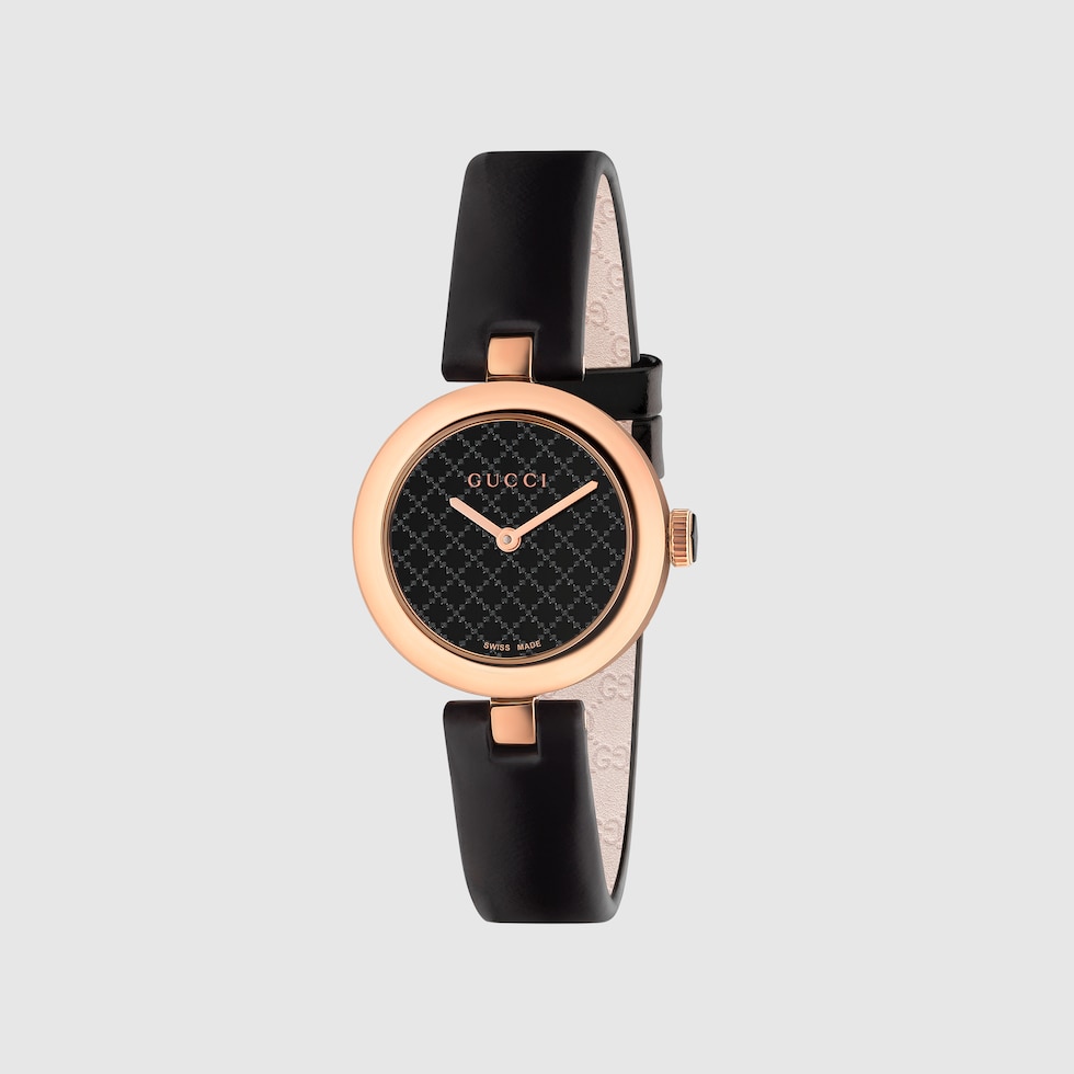オンラインショップ black in 27mm watch, Diamantissima leather US GUCCI® | メイク道具・化粧小物