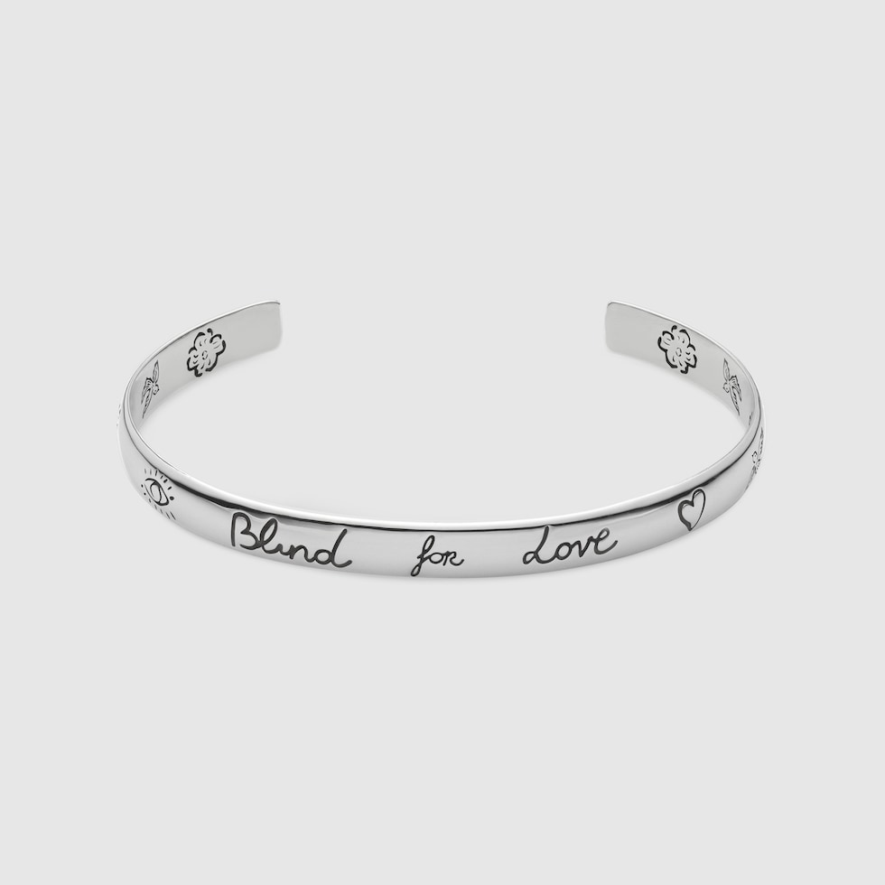 某メーカー for Blind Love”カフブレスレット GUCCI公式 | スターリングシルバー アクセサリー
