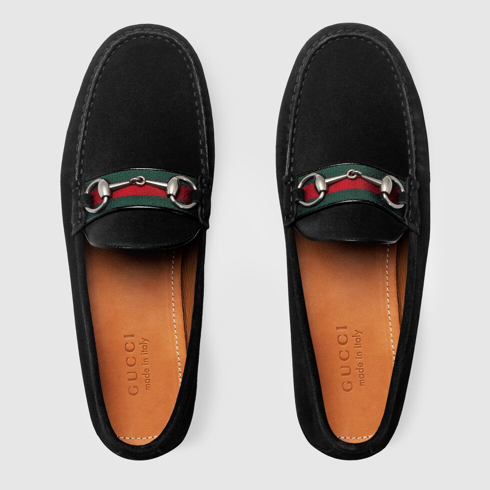 gucci mens driver with web