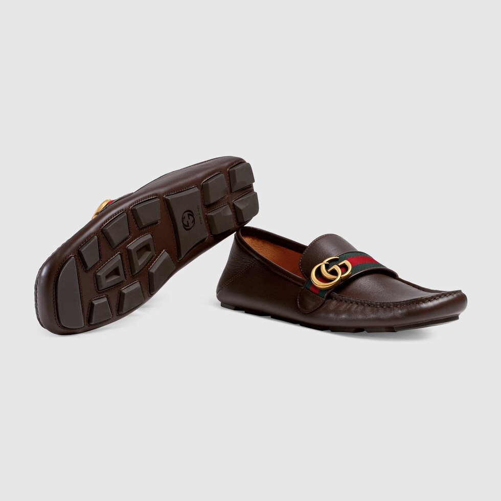 gucci mens driver with web