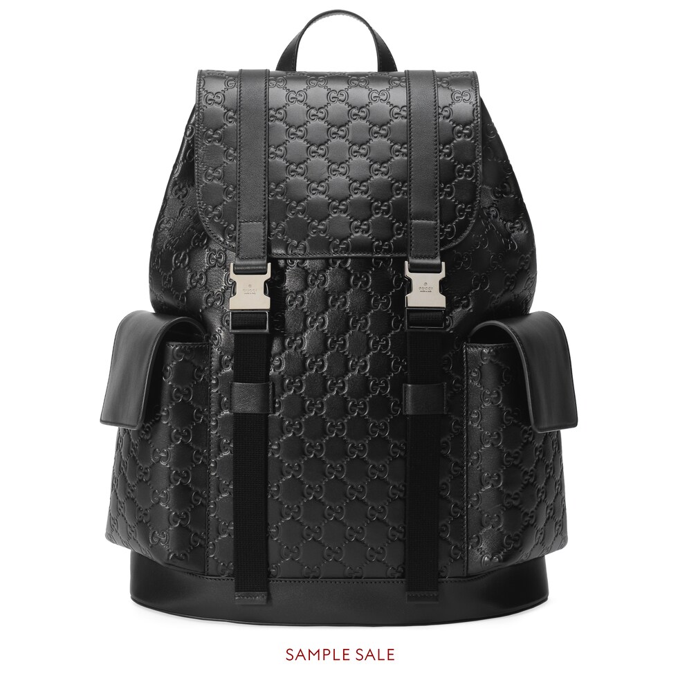 gucci patent leather backpack