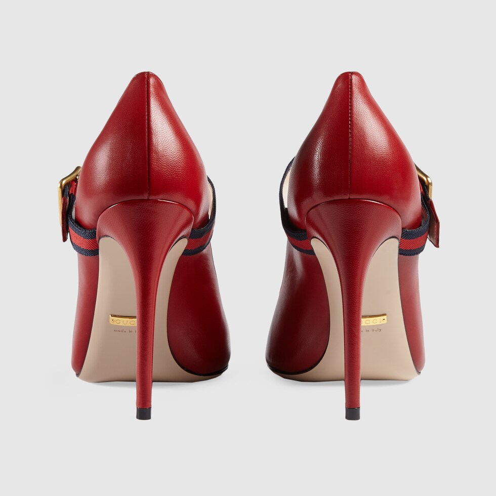 sylvie leather pump gucci