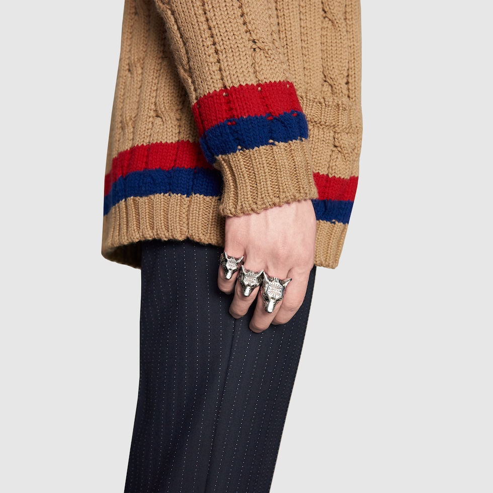 Gucci anger forest wolf ring new arrivals