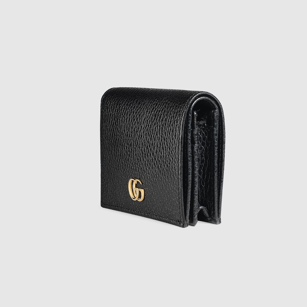 Portafoglio piccolo in pelle nera GUCCI Italia