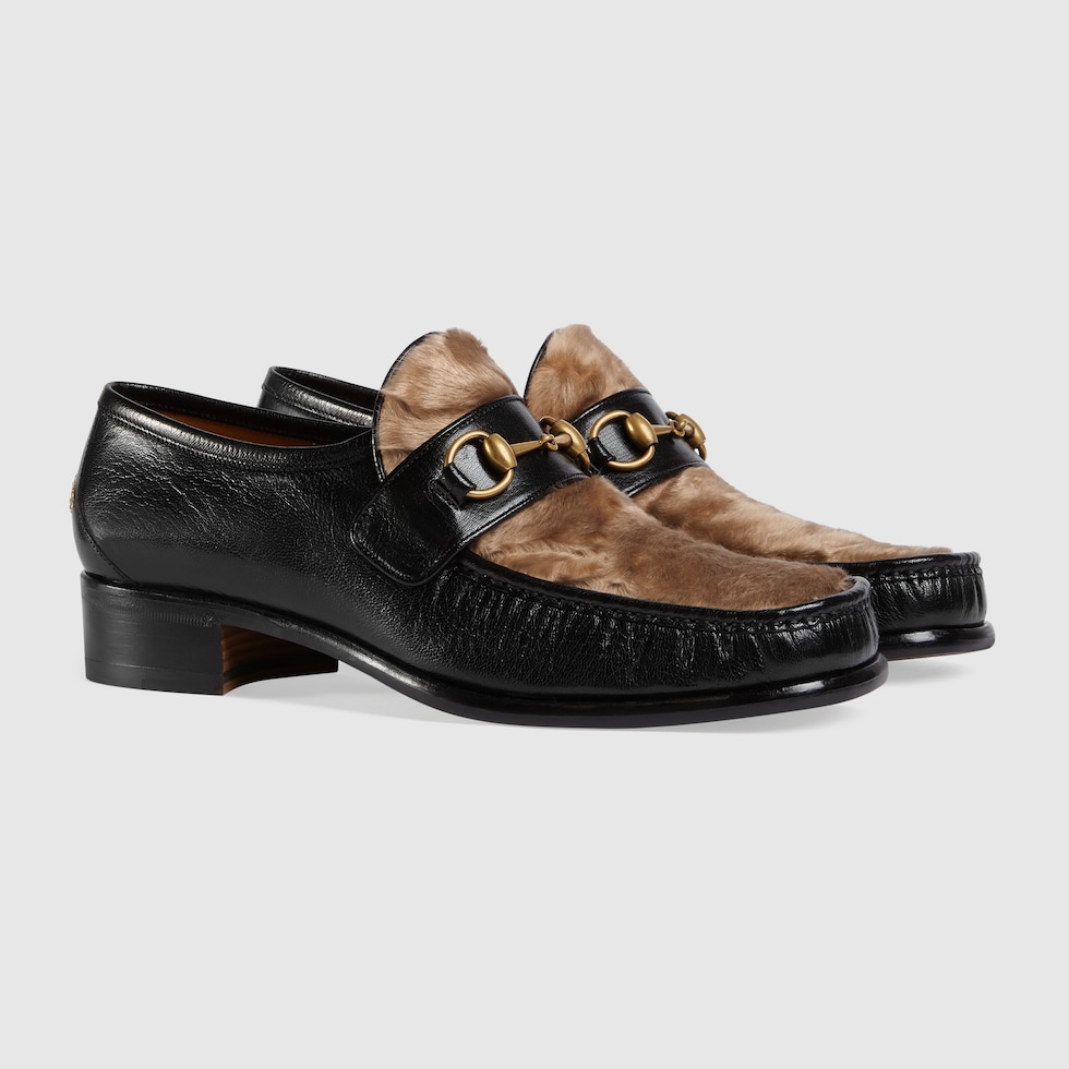 Gucci classic leather horsebit loafer on sale