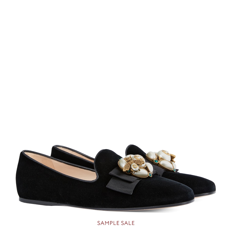 gucci ballet flats with bee
