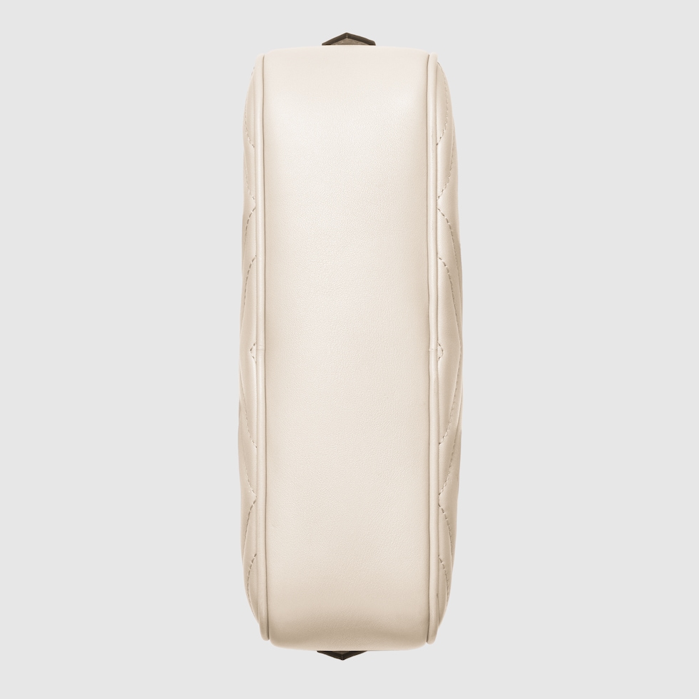 ショルダーバッグ・ポシェット GUCCI Women Messenger Bags 6022041DB0G 9022 White GUCCI Grained Calfskin Logo Messenger Bag White 612449
