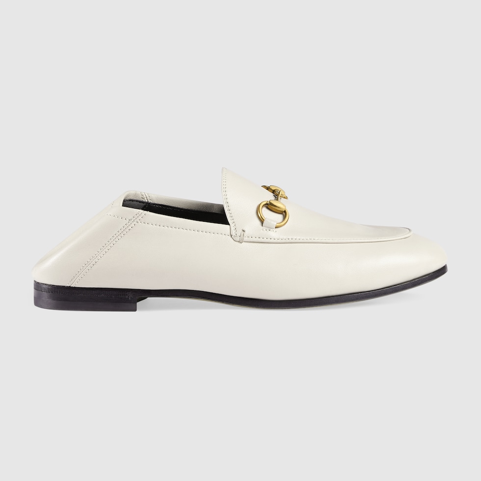 Gucci white mule sale