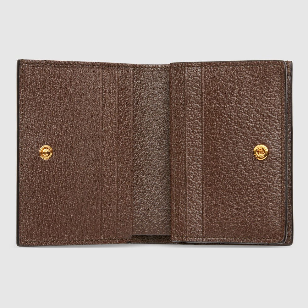 ［Gucci ］Poortafoglio Con Catena Ophidia Ophidia wallet on chain in beige and dark brown Supreme