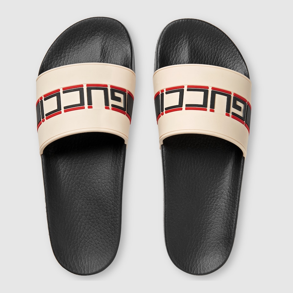 gucci slides logo