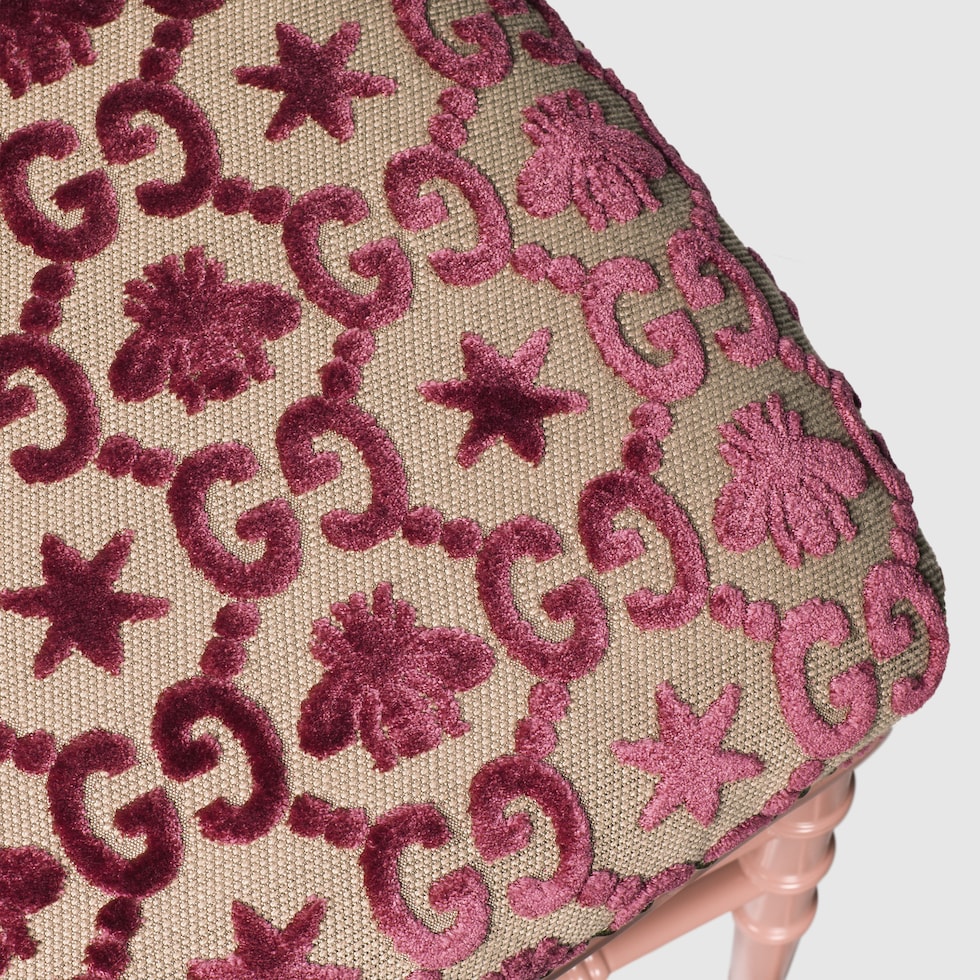 ②新品•未使用•未開封GUCCI グッチ リクライニングビーチチェア 国内正規品 GGジャカード キアヴァリチェア ・ピンク＆フューシャピンク GGジャ