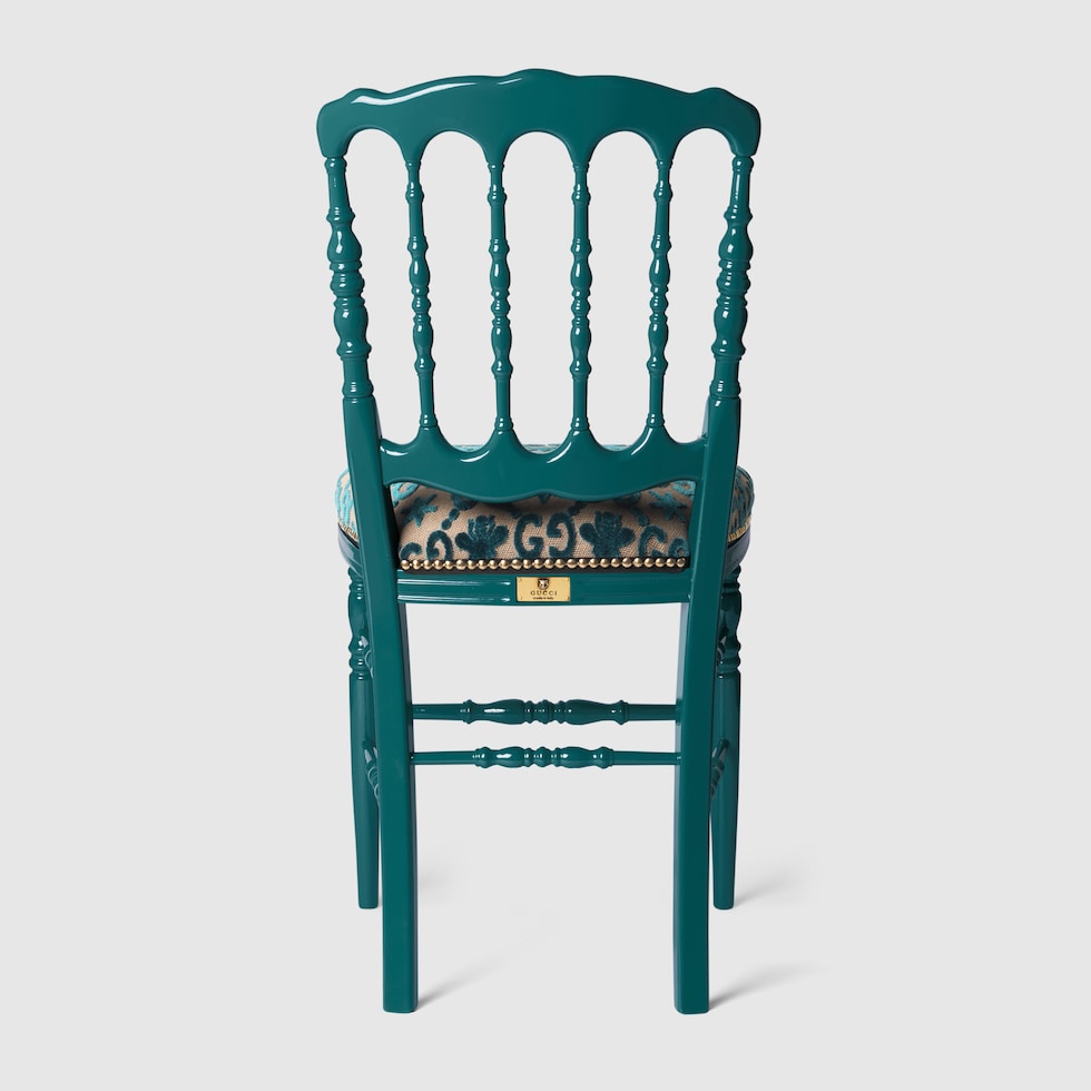 グッチ デコールGGジャカード ウッドチェア | GUCCI公式 グッチ デコールGGジャカード ウッドチェア | GUCCI公式