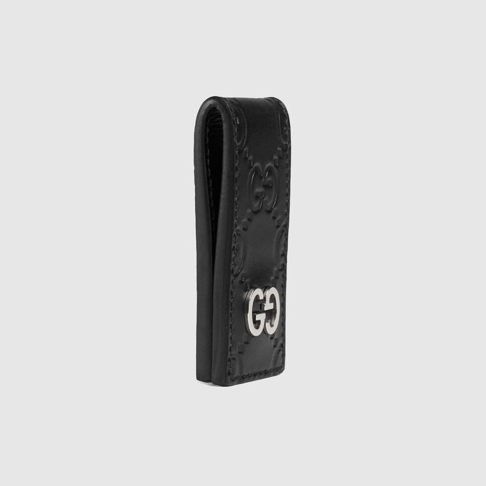 Black Gucci Signature Leather Money Clip GUCCI® UK