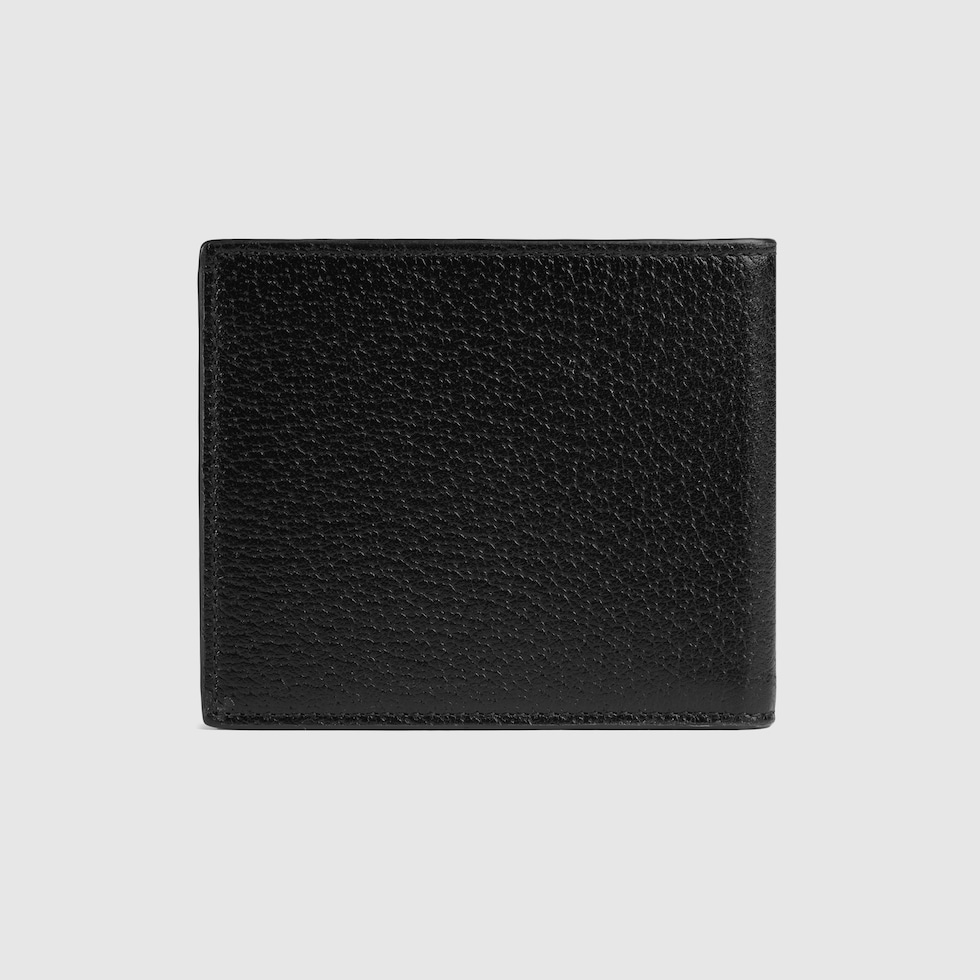 Black Leather Animalier Wallet | GUCCI® SG