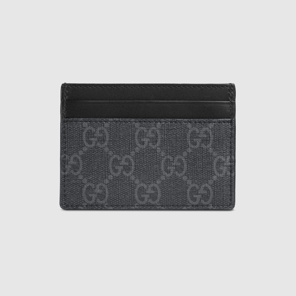 Kingsnake print GG Supreme card case in GG Supreme | GUCCI® US