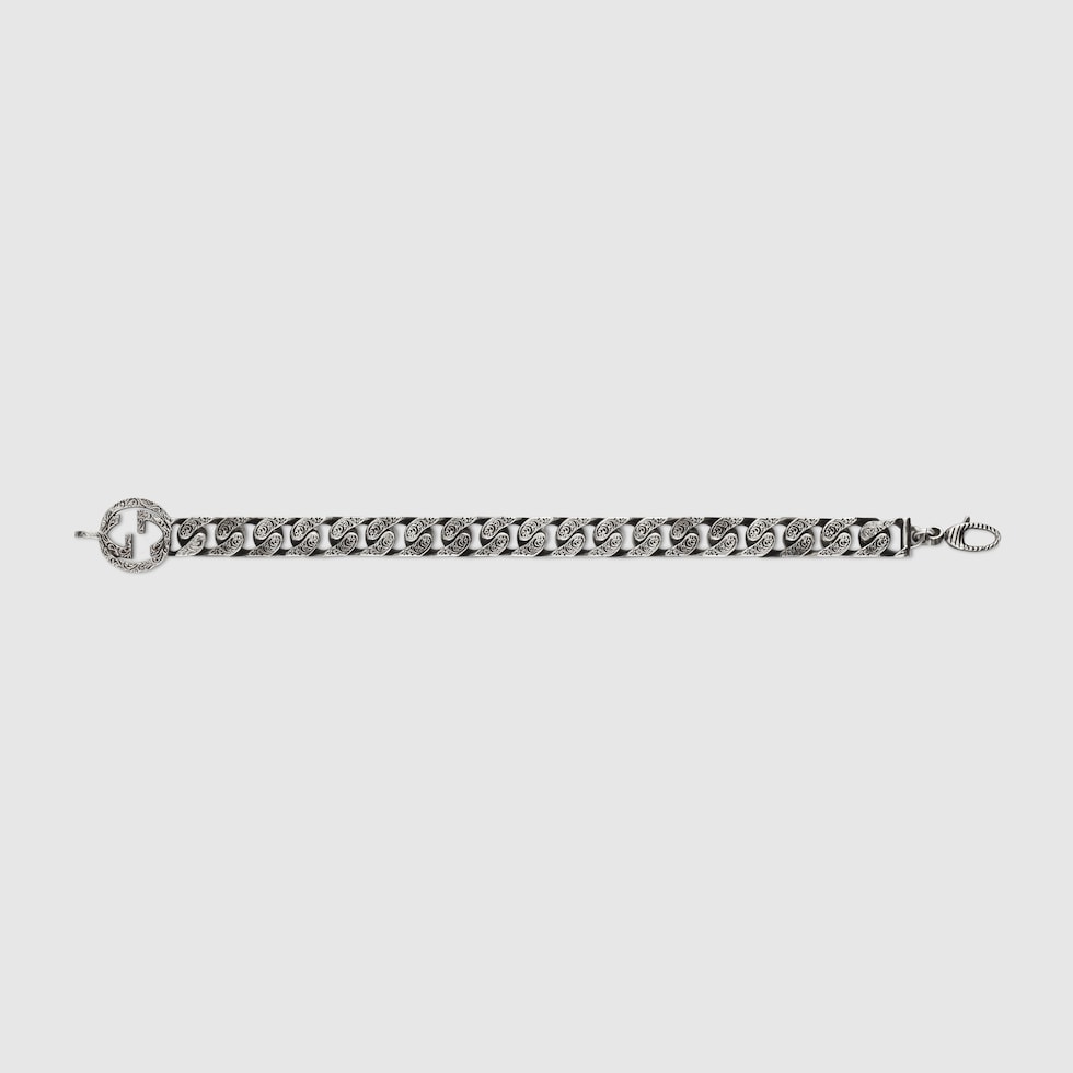 【国内即発送】 Gucci Interlocking chain bracelet in 925 sterling silver ボディ・フェイスケア